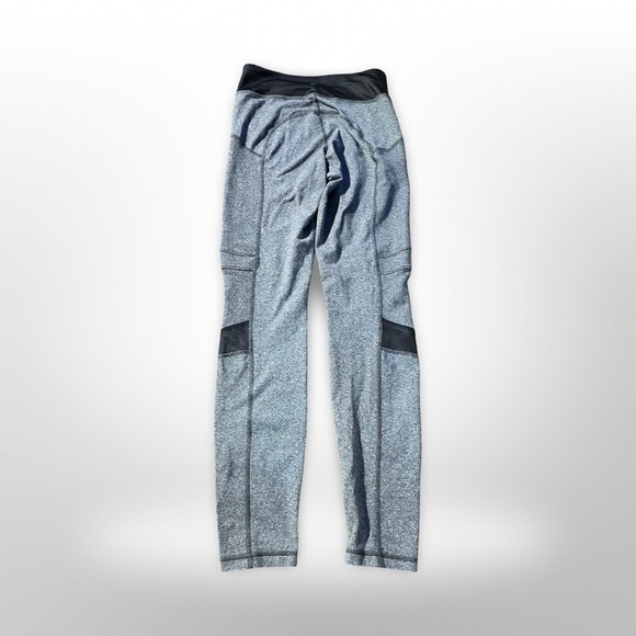 Lululemon Gray Heathered Leggings athletic Activewear Size 4 yoga running gym - Picture 2 of 6